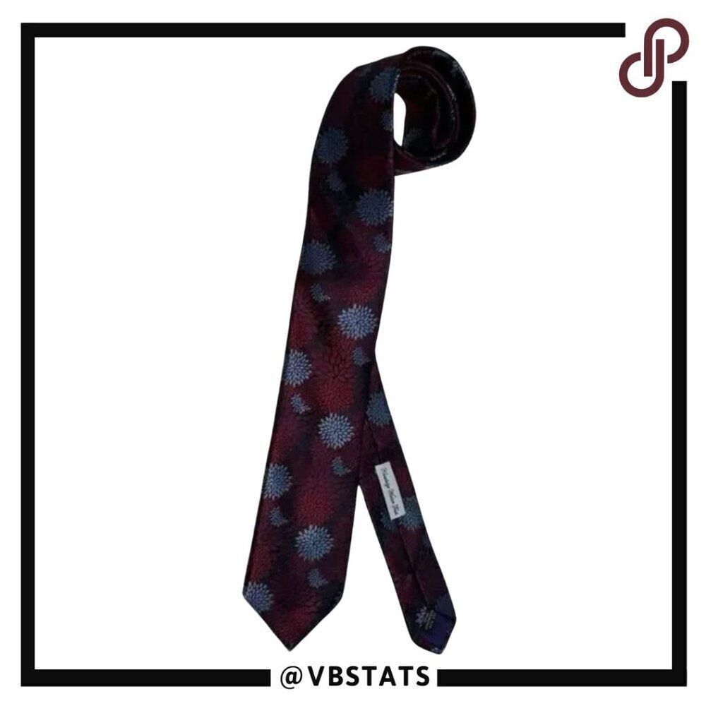 Robert Graham‎ Maroon with Purple Floral Luxury Tie